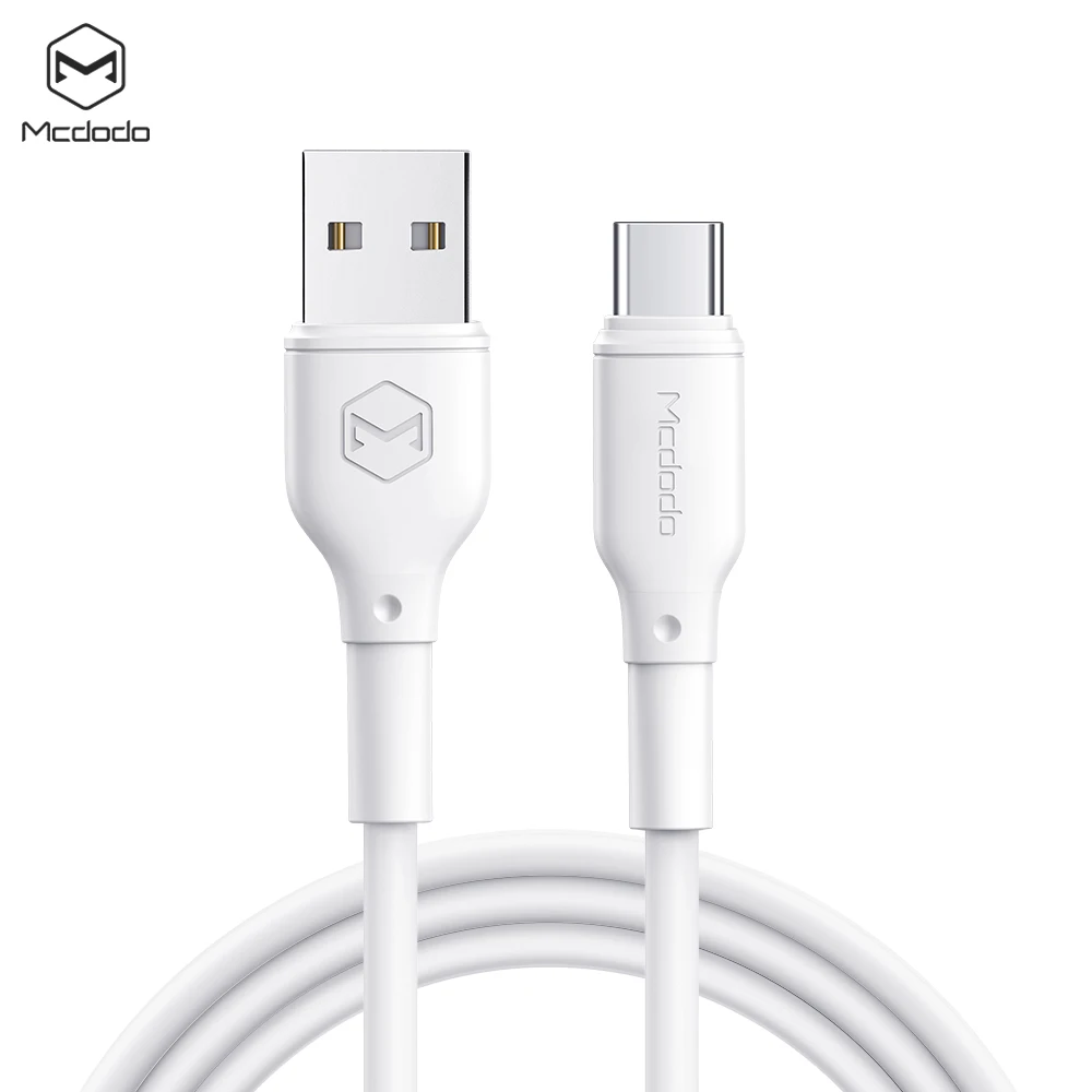Mcdodo usb type-c кабель 3 А для быстрой зарядки и передачи данных для samsung s8 s9 huawei oneplus 7 xiaomi 9 8 mix 2 usb c быстрое зарядное устройство Android 1 м - Цвет: Белый