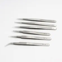 Женские остроносые локоть из нержавеющей стали прецизионные пинцеты Антикоррозийные жесткие промышленные пинцеты для сада и дома серии ST