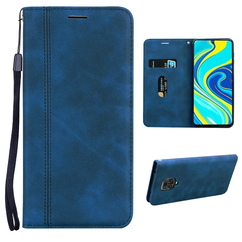 

XiaoMi RedMi Note 9 Pro Case luxury leather Flip wallet Silicone Back Cover For RedMi Note 9S 9 Pro Max Card slot Stand Cases