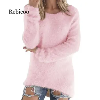 

Fashion Women Long Sleeve Knitted Pullover Loose Sweater Jumper Tops Knitwear