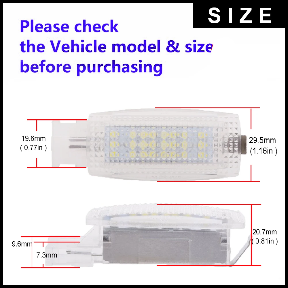 Светодиодный подкладке солнцезащитный козырек LED-подсветка маленького зеркала лампы для чтения для Skoda Superb Seat Altea Альгамбра 2 Leon TOLEDO автомобильные аксессуары