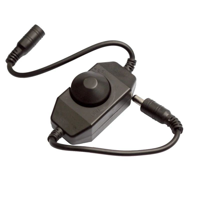 

New DC12V-24V Mini Dimmer LED Brightness Dimmer Controller for 3528 5050 5630 Single Color LED Strip Fita Led Light Balck White