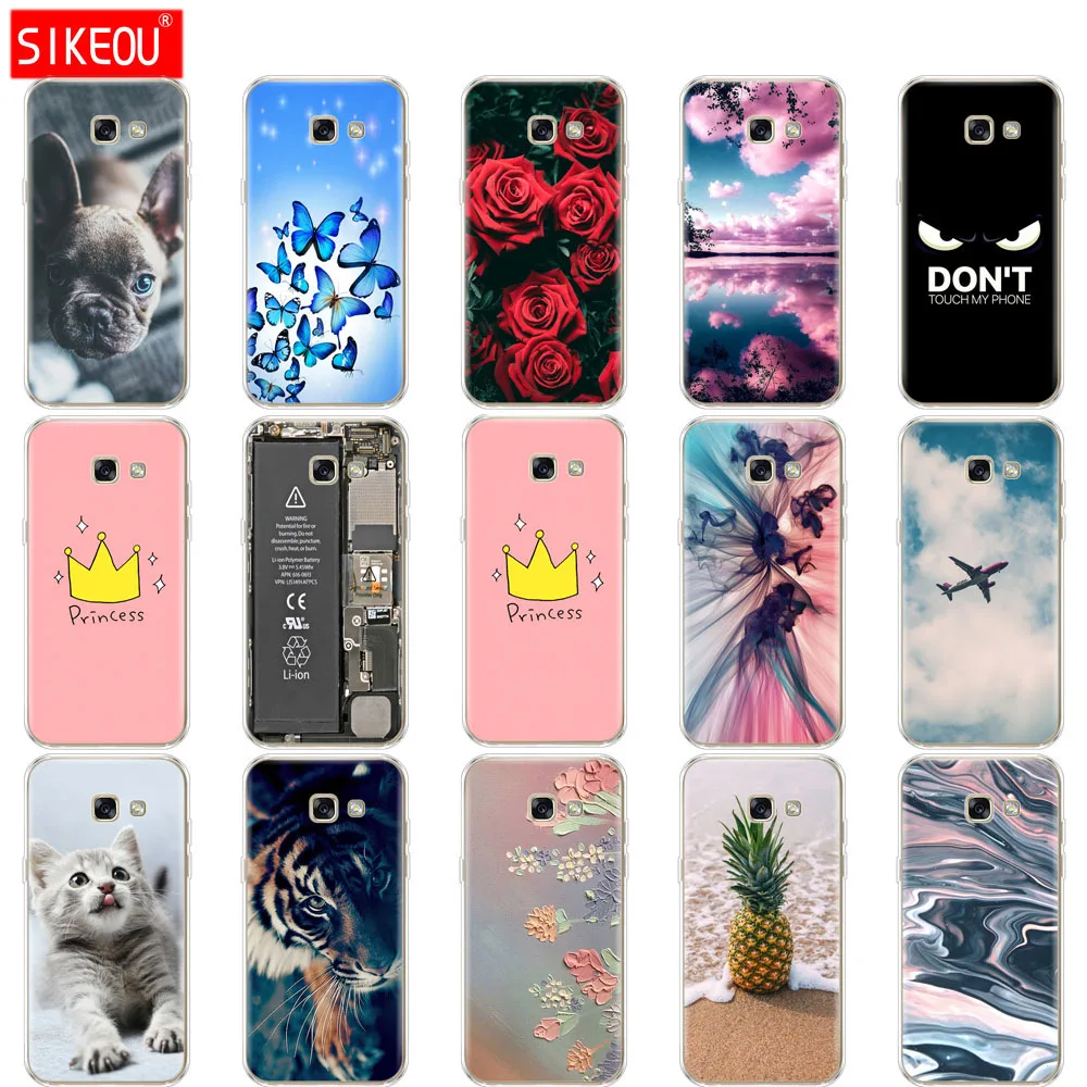Чехол для Samsung Galaxy A3 2017 чехол A320 A320F мягкий силиконовый из ТПУ Funda милый корпус |