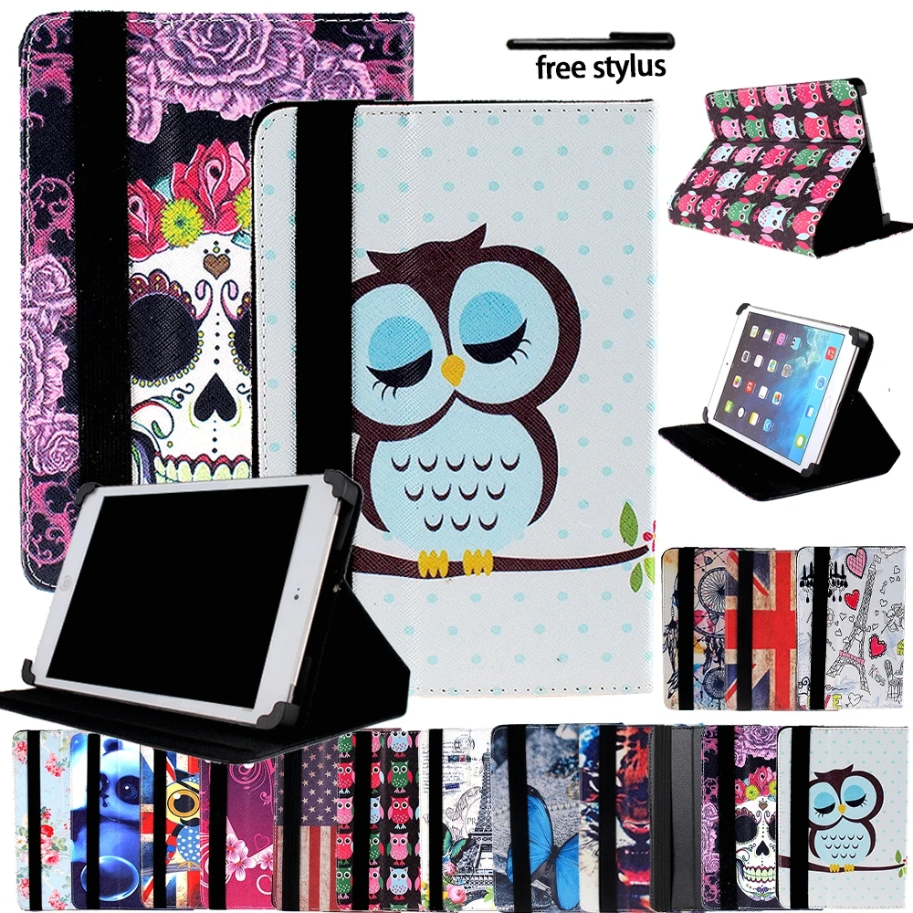 

Universal Tablet Case for Apple IPad 1/2/3/4/5/6/7/mini 1/2/3/4/5/Air 1/2/3/Pro Ultra-thin Leather Tablet Cover Case+Free Stylus