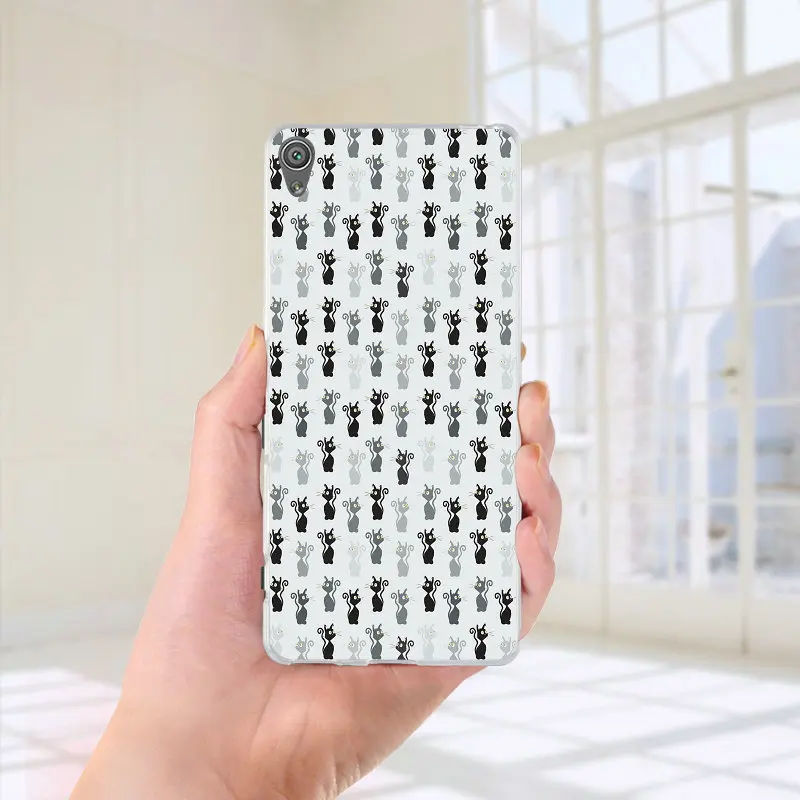 Picture 5 Мягкие силиконовые чехлы из ТПУ для телефона sony Xperia M2 M4 M5 чехол XA; XZ Z Z1 Z2 Z3 Z4 Z5 Compact E3 E5 T3 Shell Сумки с милым рисунком кота - Цвет: Picture 5