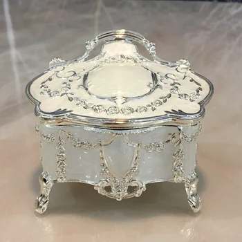 

Russian Mini Jewelry Box Princess European Korean Court Retro High-end Jewelry Storage Box Jewelry Box MJ708