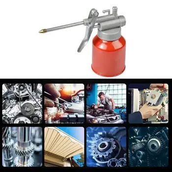 

10PCS Oil Can Oiler Lubrication Oil Metal Plastic Machine Oil Pot Extended Hose High Pressure Pump Grease Gun Filling Oil Inject