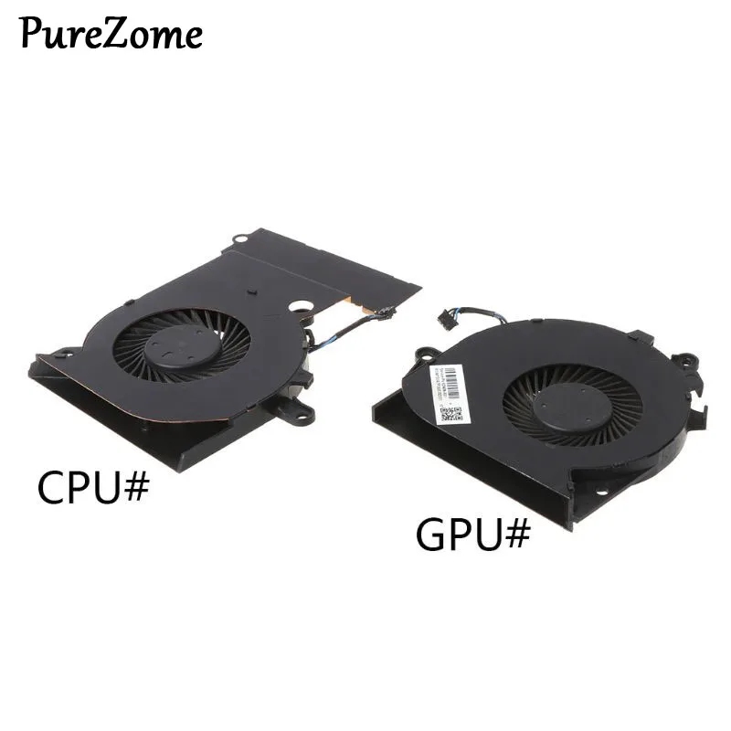Black Metal Replaced Laptop GPU CPU Cooling Fan for HP OMEN 15-CE 17-AN Cooler Fan