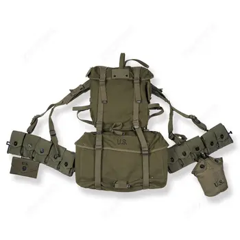 

tomwang2012. WWII Korean War US Army Army Soldier M1945 Field Combat Cargo Pack Bag Equipment Military COLLECTION High Quality