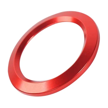 

Red Aluminum Alloy Inner Engine Start Switch Knob Button Decor Ring Cover Trim for Ford F150 2015-2019