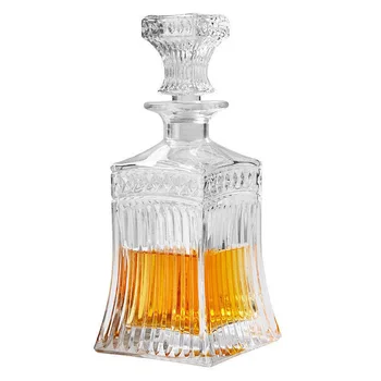 

Creative strip decanter set European whisky crystal glass wine bottle decanter whiskey wine glass set