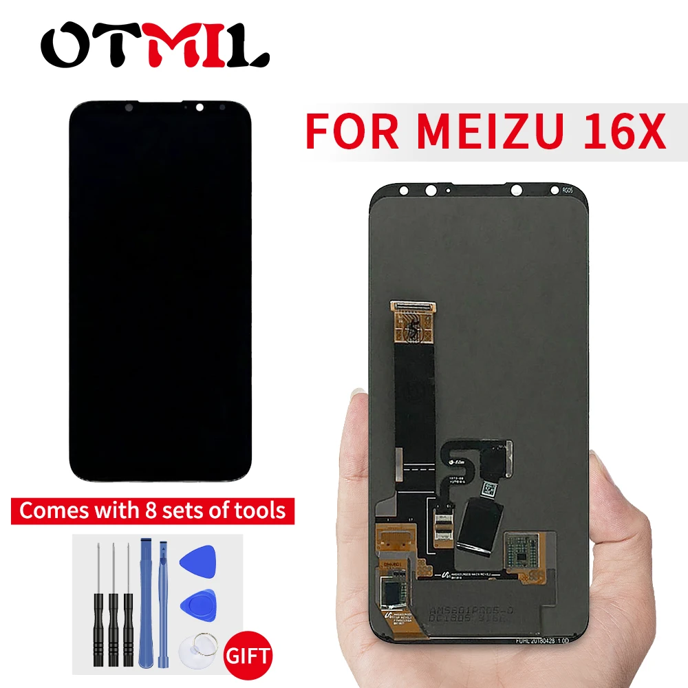 

6.0" AMOLED For Meizu 16X LCD Display Touch Screen Digitizr M872Q M872H For MEIZU 16X M872 Display For Meizu 16 X phone lcd
