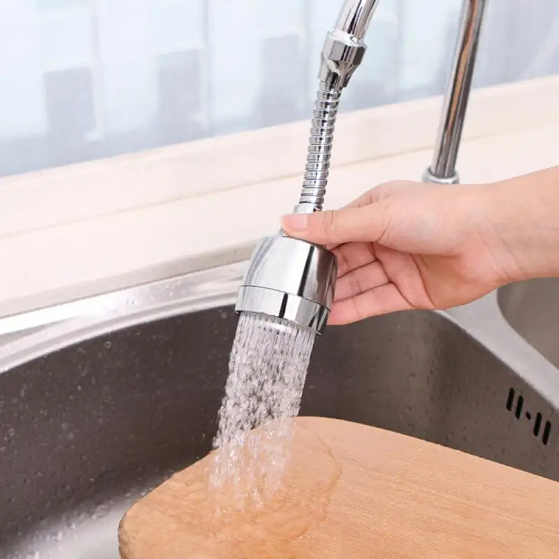 Kitchen Adjustable Flexible Faucet Taps Sprayer 360° Rotatable Filter Splash-Proof Universal Extension Part Tap Tool | Дом и сад