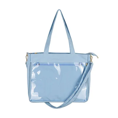 Ita Bag Japan Style Transparent Jelly Bags For Women Lolita Girls Clear PVC Ita Bag Shoulder Itabag Handbag Large Capacity 