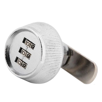 

Cabinet Coded Lock, Zinc Alloy Mechanical 3 Digit Code Combination Cam Coded Password Lock