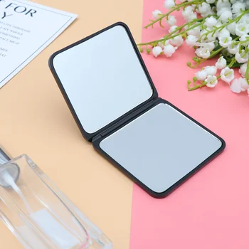 

Square Makeup Mirror Double-folded Mirror Portable Travel Mirror Gift For Girl (Random Pattern)