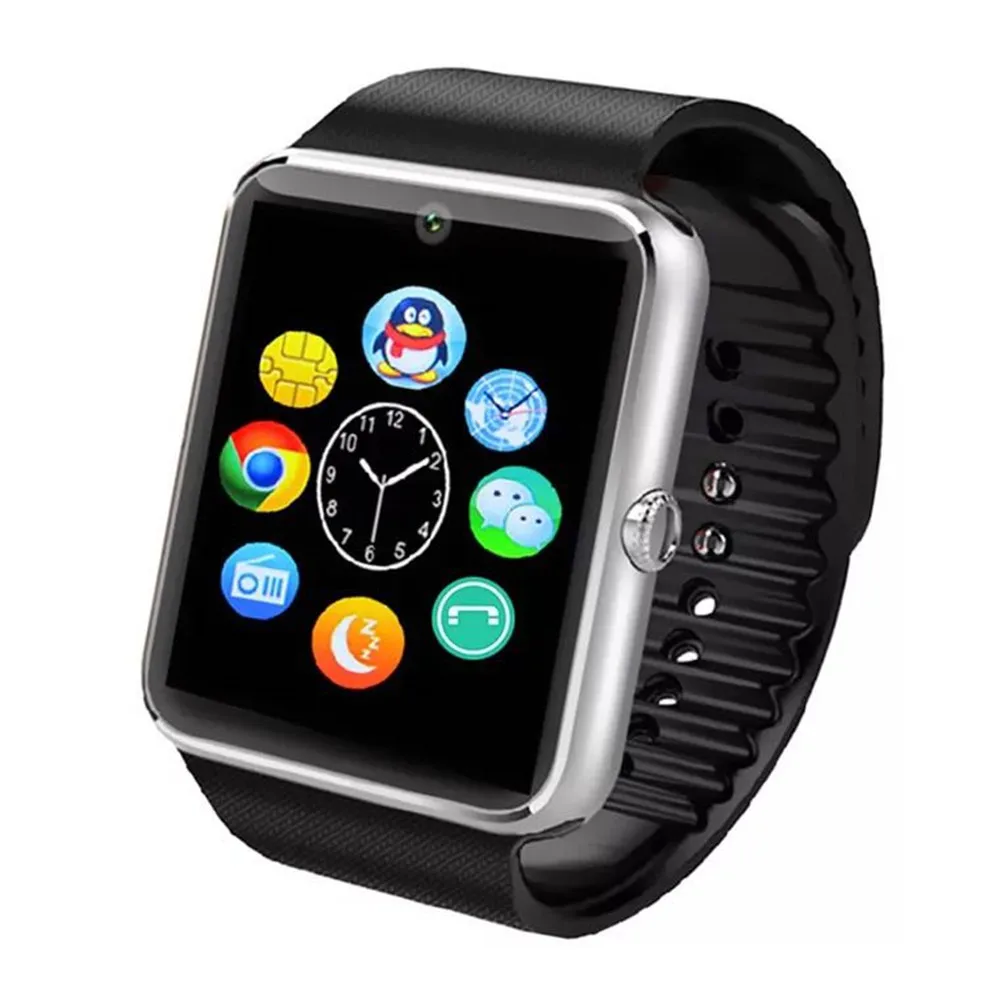 Фабрика GT08 Смарт часы с шагомером камера sim карта вызов Smartwatch для Android телефона