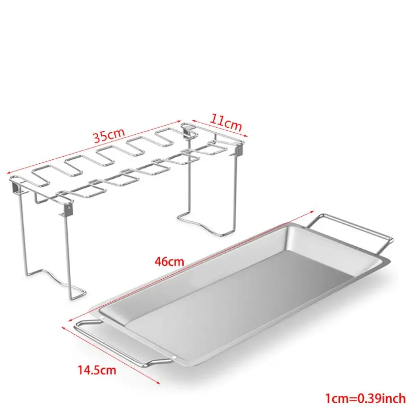 Инструменты курица крыла ноги стойки для гриля коптильня печь нержавеющая сталь Вертикальная жаровня стенд в барбекю безопасный барбекю Аксессуары гриль