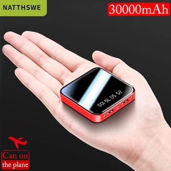 

NATTHSWE Mini Power Bank 10000mAh For iPhone 7 Xiaomi Mi Powerbank Pover Bank Charger Dual Usb Ports External Battery Powerbank