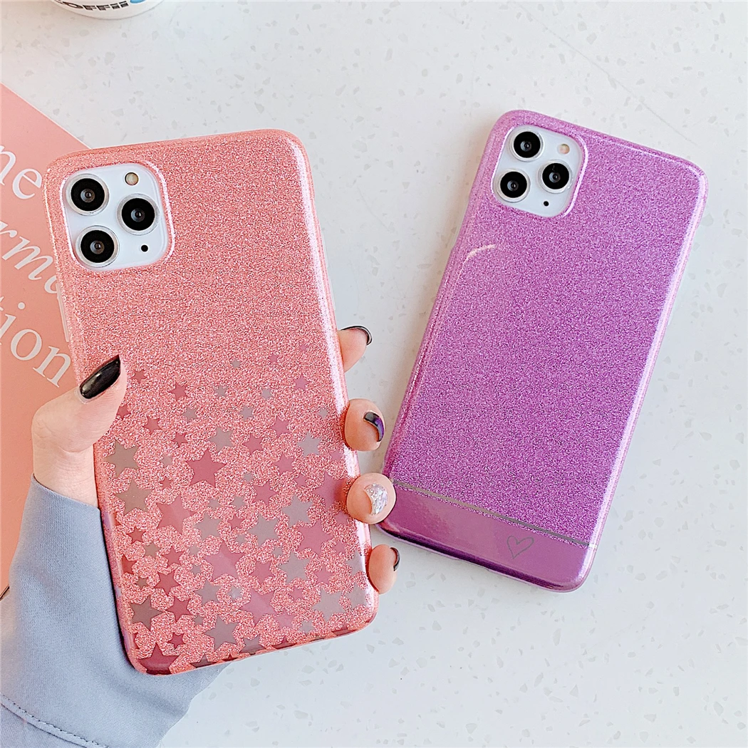 Чехол для телефона iPhone 11 Pro X XR XS Max 6 6s 7 8 Plus блестящий защитный чехол с пентаграммой