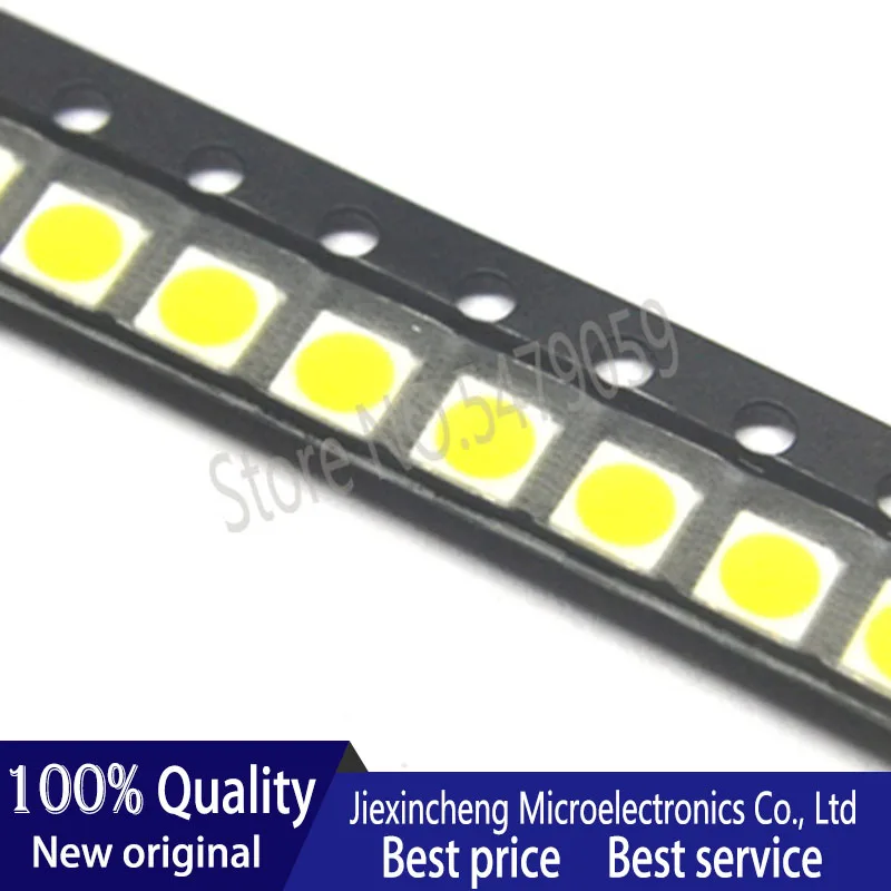 100PCS LED Backlight 3030 3535 2835 1W 3V 6V SMD Cool white LCD for TV Application | Электроника