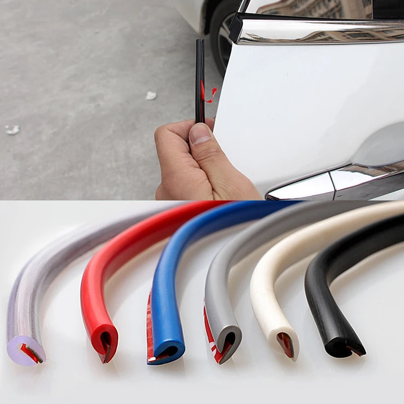

Car Door -collision Strip Stickers Invisible Door -scratch -scratch Body Protection Tape Auto Decoration Rubber Sealing
