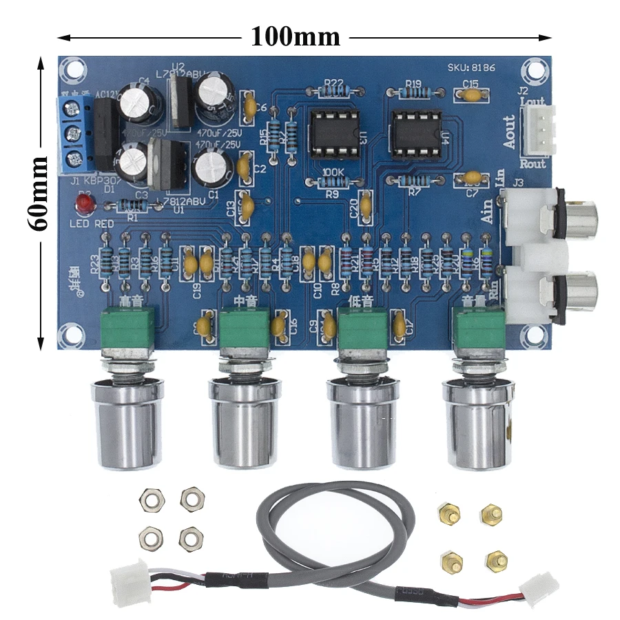 XH-M164 NE5532 Stereo Pre-усилитель предусилитель Tone Board Audio 4 усилитель каналов Module 4CH Control