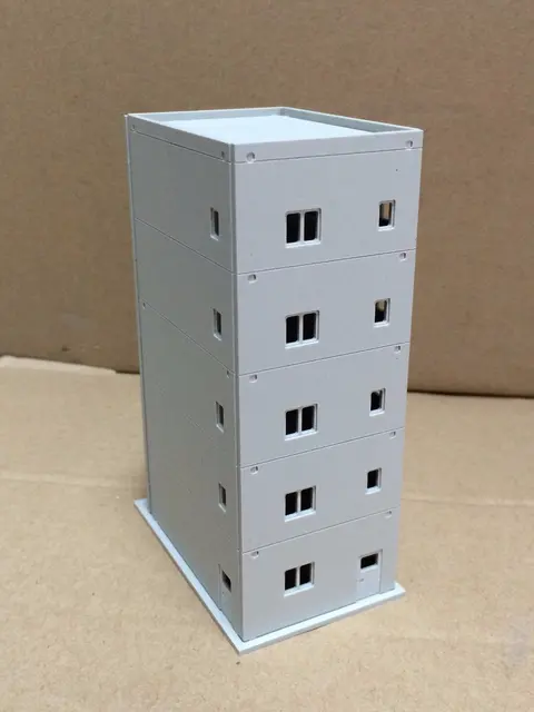 Outland Models Modern Building 5-Story Apartment Unpainted N Scale 1:160  Railway 2