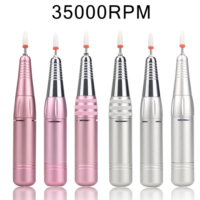 Nail Drill Machine 35000 RPM Electric Nail Drill Manicure Set USB Portable Nail Drill Pen For Manicure Gel Milling Salon