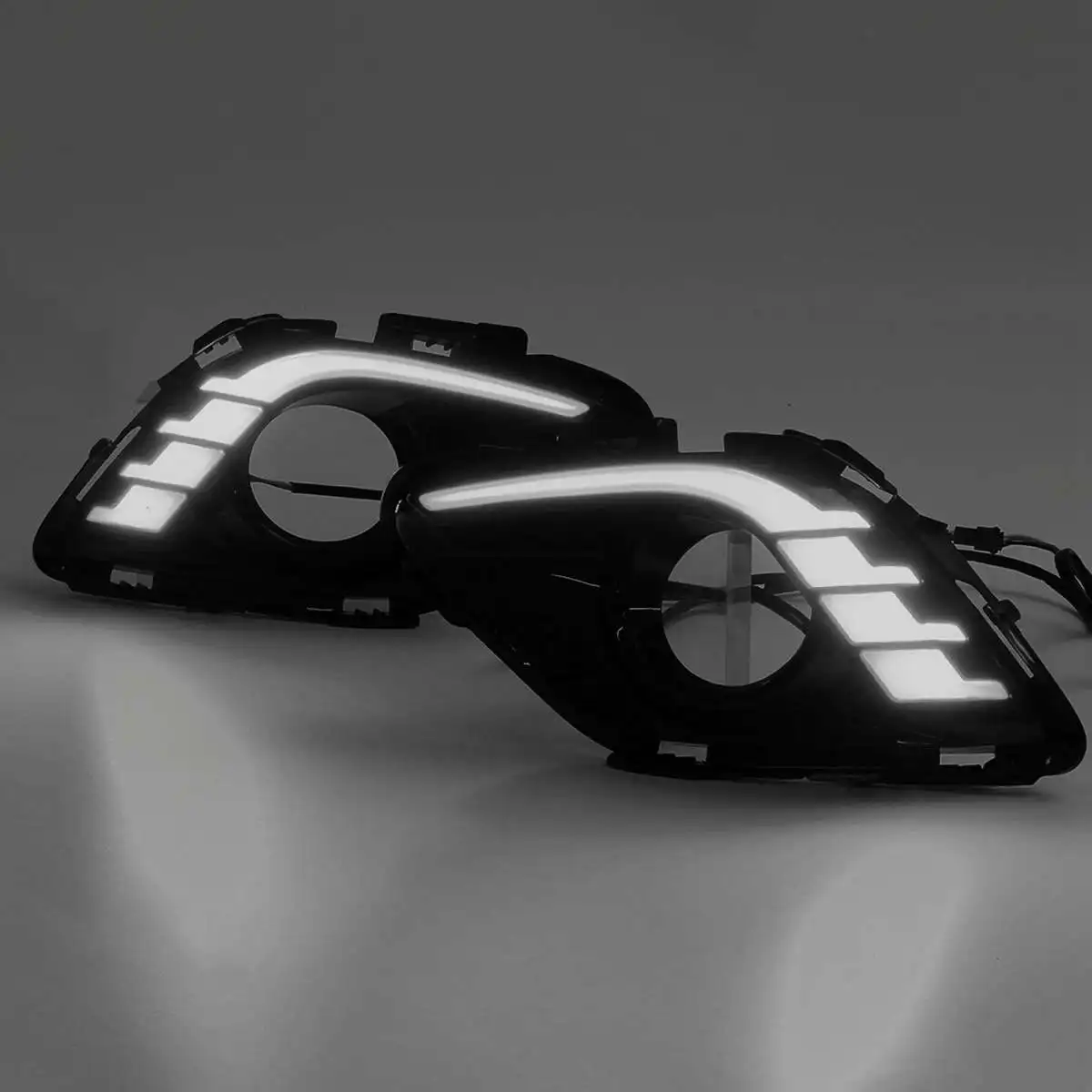 1 пара 12 в желтый с белым светодиодный DRL дневные ходовые огни Дневной светильник противотуманный светильник крышка для мазда6 Atenza 2013