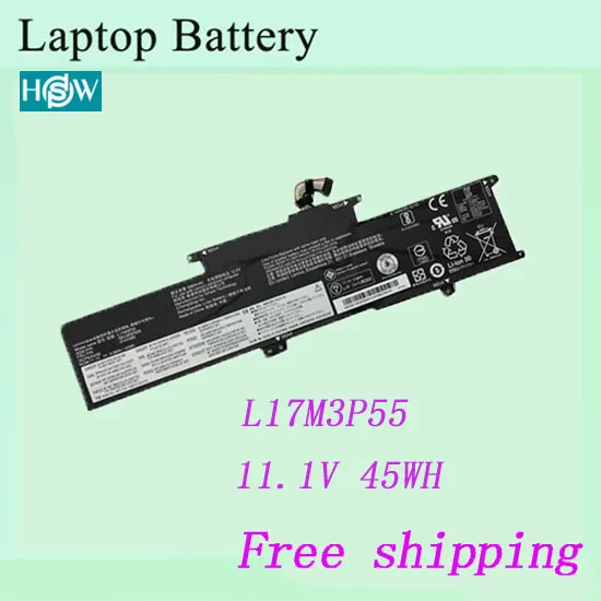 Высококачественный аккумулятор для ноутбука для lenovo 01AV482 L17M3P55 SB10K97626 Батарея