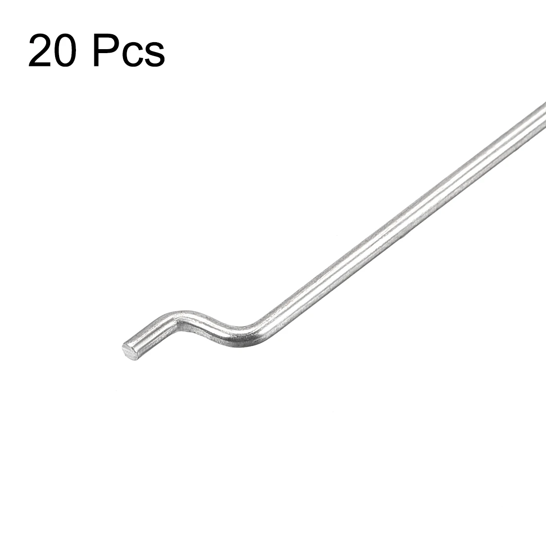 Linear Shaft Rod 20pcs 1.2mm Dia Steel Z Type Pull/Push Rods Parts Length 120/140/180/210/260mm For RC Airplane Plane Boat Replacement