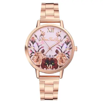 

Women's Watch Quartz Watch Alloy/Leather Belt Simple Design Pattern Round Dial Wrist Watch 2018 new Fashion Trendcy Classic