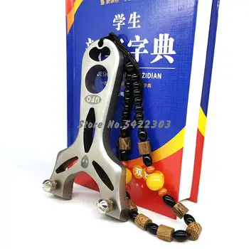 

New Ufo Hunting Slingshot 304 Stainless Steel Slingshot Catapult With Powerful Flat Rubber Band For Outdoor Games