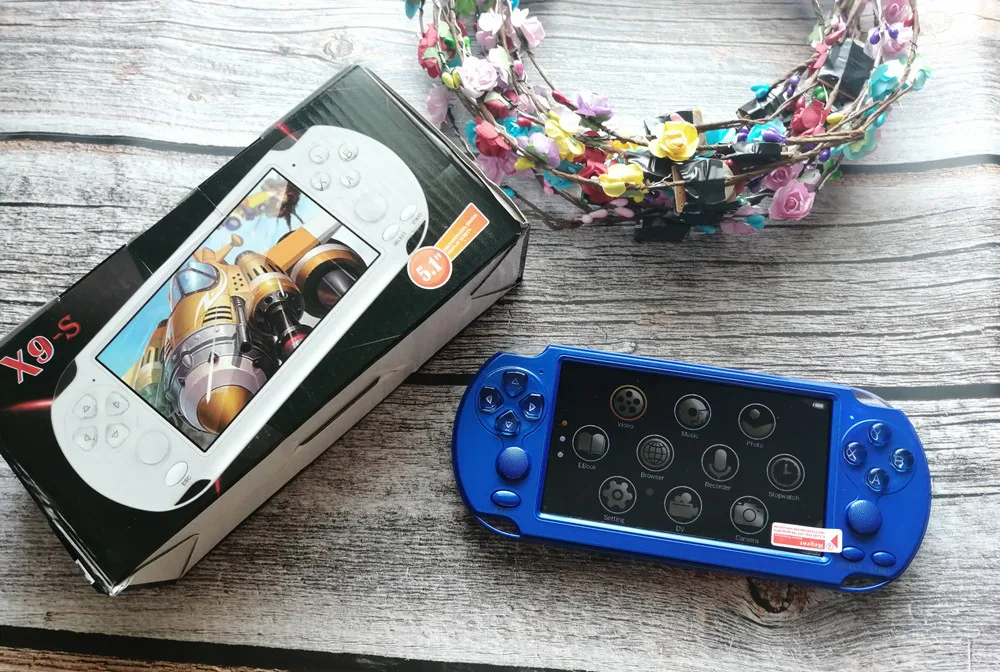 Hot Sale X9S Video Game Console 5.1 Inch HD Screen Double joystick Built in 10000 Games Multimedia Retro Handheld Game player