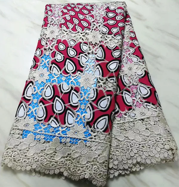nigerian lace fabrics african cord fabric with wax high quality 5yard guipure PL-E132 | Дом и сад