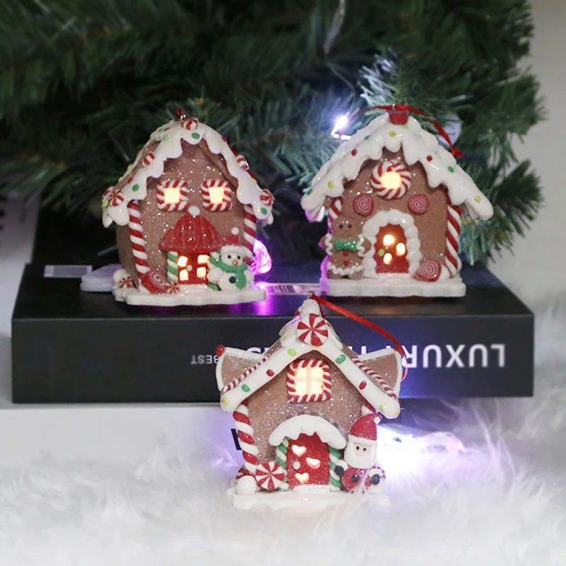 Christmas 2022 Polymer Clay Cute Christmas Decoration Miniature Glowing Gingerbread Man Snow Houses  Painted Polymer Clay House Miniatures New Year Gift 2022|Pendant & Drop  Ornaments| - Aliexpress
