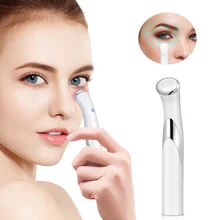 Electric Eye Massage Facial Micro Vibration Heating Eye Magic Stick Pen Wrinkle Removal Dark Circle Puffiness Removal Eye Care