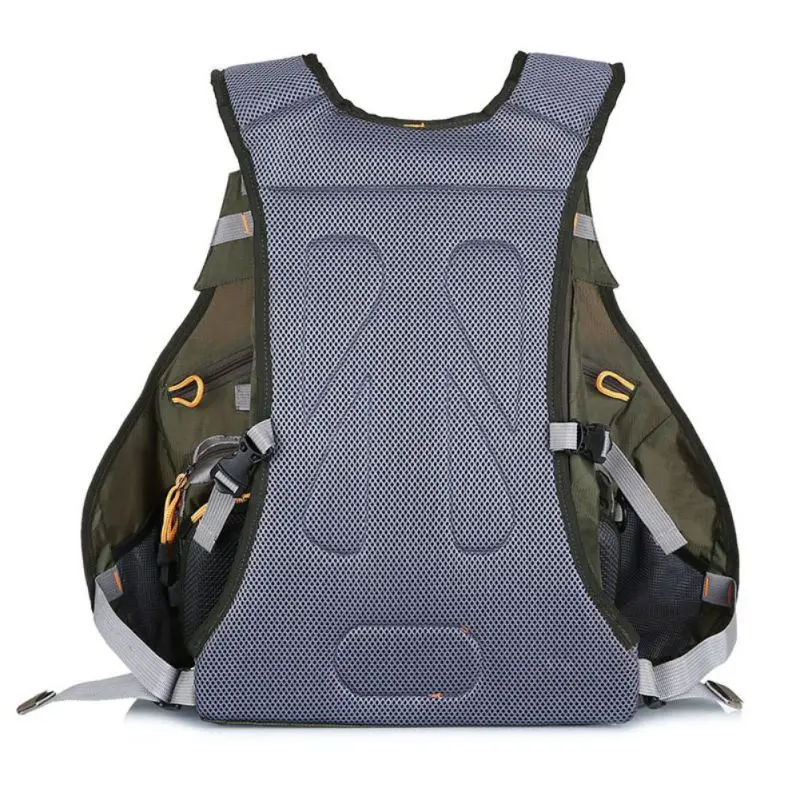 Outdoor Sport FishingBackpack Male Multi-pocket Adjustable Mesh Vest For Fishing Hunting Camping Vest
