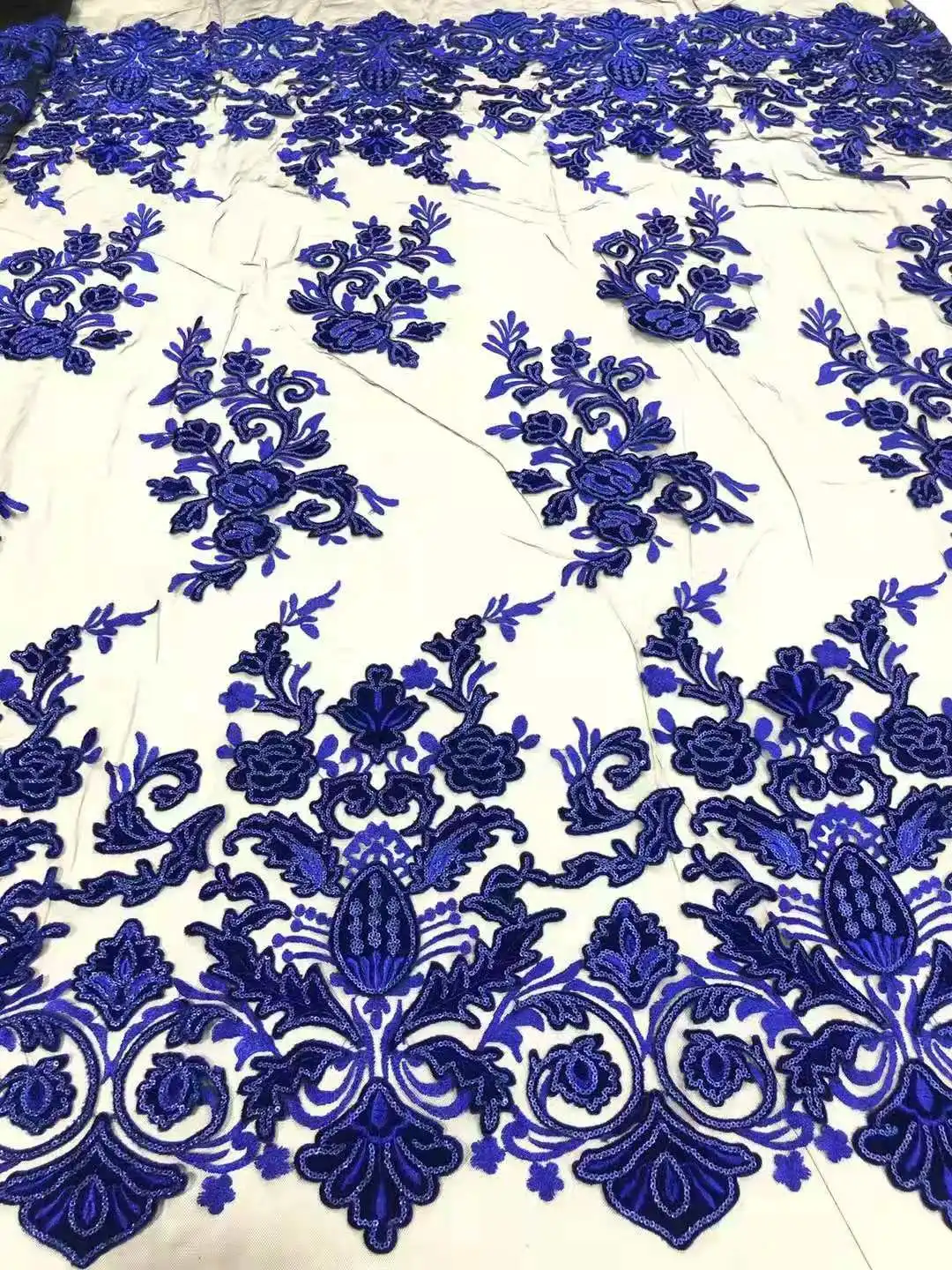 

Beautiful embroidery fabric/With velvet embroidery French mesh gauze lace fabric for Evening dresses Party dress