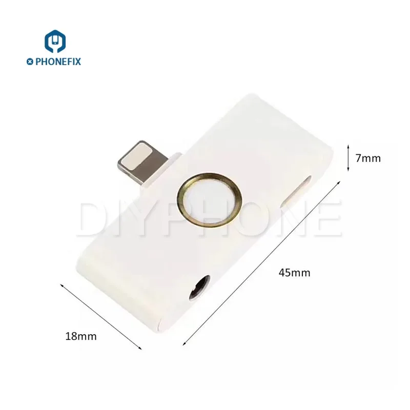 External Home Button 3 5mm Audio Jack Headphone Converter for iPhone X 8 7 6 6S 5 Converter Support Listening Music Charging