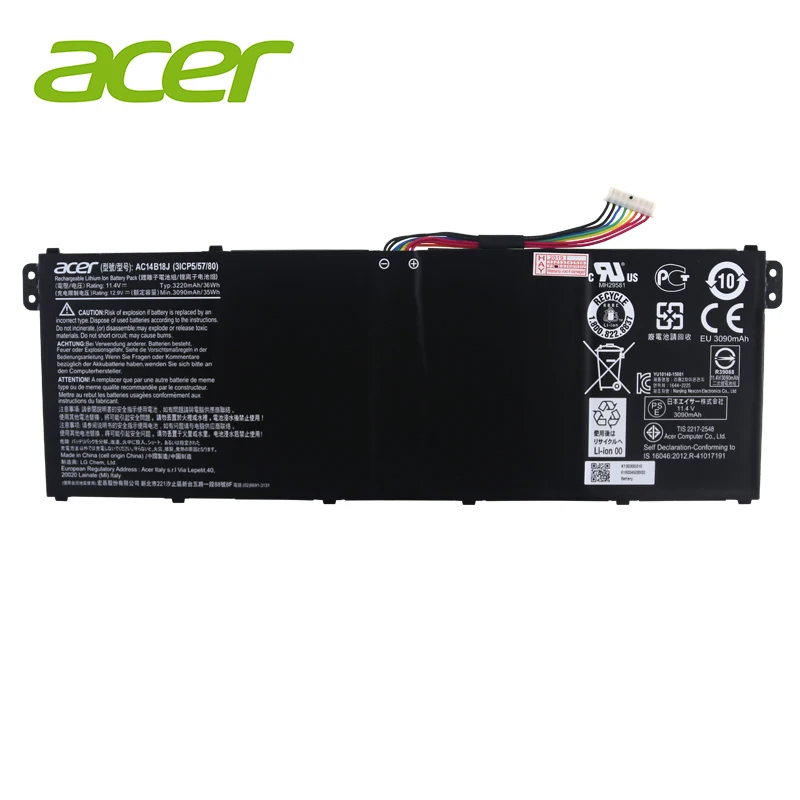 acer ноутбук батарея AC14B18J для acer Aspire E3-111 E3-112 E3-112M ES1-531 B116 MS2394 B115-MP AC14B13j N15Q3 N15W4