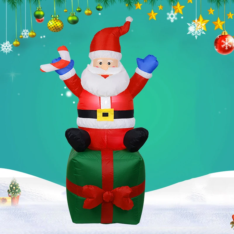 

Inflatable Santa Claus Outdoors Christmas Decoration Yard Arch Ornament for Garden HVR88