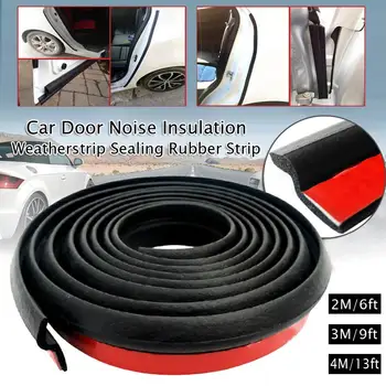 

2/3/4M Car Strips Sealing Scratch Protector Moulding Strip Car Door Sealing Rubber Strip Anti-rub Door Edge Rubber Strip