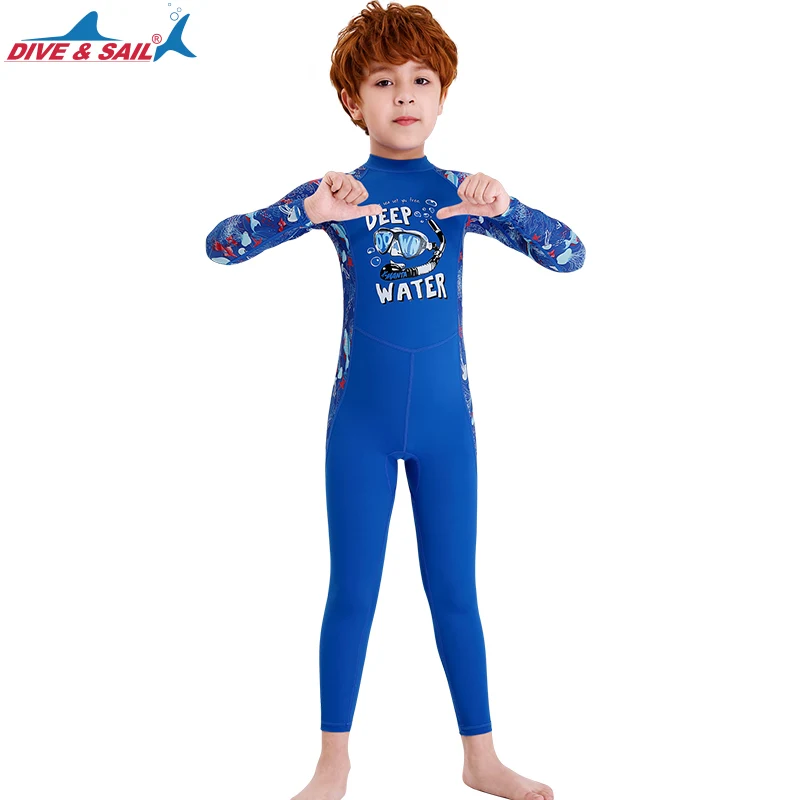 Kids Diving Suit Wetsuit One-Piece Underwater Jumpsuit UV Protect Youth Swimsuit Water Sports Wetsuits