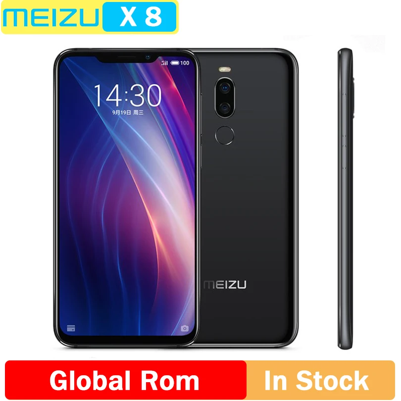 Meizu X8, 4G, 64G, 4G, LTE, мобильный телефон, Snapdragon 710, четыре ядра, 6,2 дюймов, 2220x1080 P, двойная задняя камера, 3210 мАч, отпечаток пальца