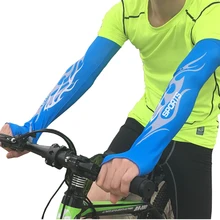 1 пара солнцезащитных рукавов крутые ледяные длинные большие рукава УФ-защита для молодых и взрослых мужчин и женщин Спорт на открытом воздухе