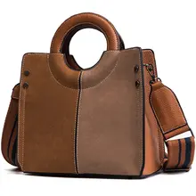 Высококачественные Женские Сумки из искусственной кожи с эффектом потертости, модные Лоскутные сумки с большой вместительностью, женские сумки через плечо от известного бренда, женские сумки