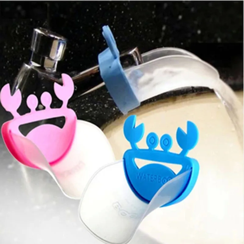cartoon faucet extender baby tubs crab chidlren hand washing extender funny baby handle extension newborn products