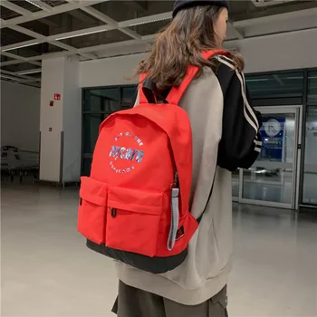 

Teen Girls Backpack for Shcool Boys School Back Pack Women Nylon Black Big Junior High Students Bagpack Casual Cool Backbag New